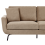 Beliani Sofa 3 Seater VESALA Fabric Light Brown 4