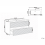 Beliani Wall Mounted Vanity Unit with Basin BAHIA Grey 3