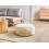 Beliani Pouffe YULLE Velvet Light Beige 2