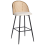 Beliani Set of 2 Bar Chairs CORNELL Metal Black 4