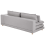 Beliani Sofa 2 Seater HEDEN Fabric Grey with Cushion 5