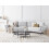 Beliani Sofa 3 Seater KANSSELI Fabric Light Grey 4