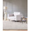 Beliani Armchair ALNES Fabric Off-White 2