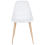 Beliani Set of 4 Dining Chairs HAZELTON White 4