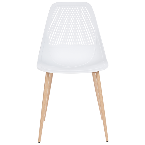 Beliani Set of 4 Dining Chairs HAZELTON White 1