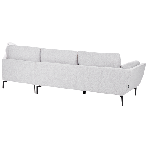 Beliani Sofa 3 Seater KANSSELI Fabric Light Grey 2