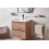 Beliani Vanity Unit with Basin 60 x 49 cm Light Brown LAGOA 4
