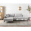 Beliani Corner Sofa 3 Seater MYKEN Fabric Light Grey Right Hand 3