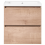 Beliani Vanity Unit with Basin 60 x 49 cm Light Brown LAGOA 3