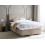 Beliani Divan Bed with Storage MAJOR Fabric Taupe 120 x 200 cm (EU Small Double) 2