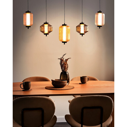 Beliani LED Pendant Lamp SULLANE LED Glass Multicolour 1