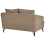 Beliani Sofa 2 Seater HOBRO Fabric Light Brown 6