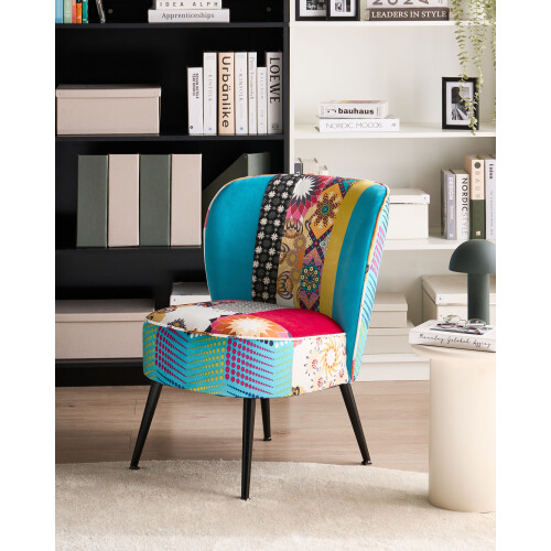Beliani Armchair VOSS Fabric Blue 1