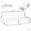 Beliani Sofa Bed 3 Seater HASLE Fabric Red 3