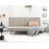 Beliani Sofa Bed 3 Seater HASLE Fabric Beige 2