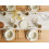 Beliani Set of 12 Dinnerware HOPS Stoneware Light Beige 2