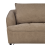 Beliani Sofa 3 Seater HOBRO Fabric Light Brown 4