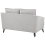 Beliani Sofa 2 Seater HOBRO Fabric Light Grey 5