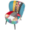 Beliani Armchair VOSS Fabric Blue 6
