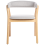 Beliani Set of 2 Dining Chairs MYLO Fabric Light Brown/ Grey 5