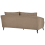Beliani Sofa 3 Seater HOBRO Fabric Light Brown 6