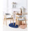 Beliani Set of 2 Dining Chairs MYLO Fabric Light Brown/ Grey 2