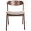 Beliani Set of 2 Dining Chairs LILLY Fabric Brown/ Beige 5