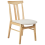Beliani Set of 2 Dining Chairs AVALON Wood Light Beige 2