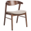 Beliani Set of 2 Dining Chairs LILLY Fabric Brown/ Beige 4
