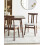 Beliani Set of 2 Dining Chairs AVALON Wood Light Grey 2