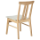 Beliani Set of 2 Dining Chairs AVALON Wood Light Beige 4
