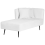 Beliani Right-Hand Chaise Longue RIOM Fabric White 4