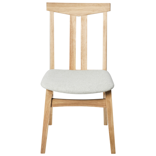 Beliani Set of 2 Dining Chairs AVALON Wood Light Beige 2