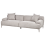 Beliani Sofa 3 Seater MATILA Fabric Light Grey 4