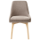 Beliani Set of 2 Dining Chairs MELFORT Fabric Brown 5