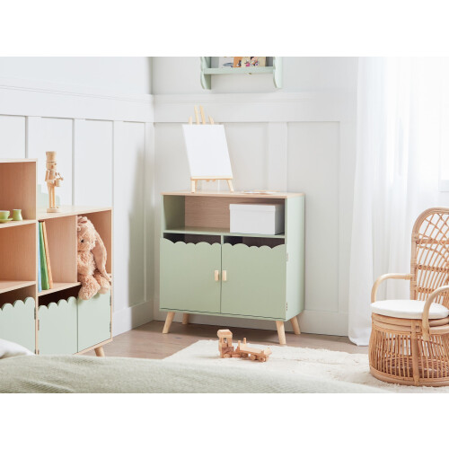 Beliani Cabinet LACKEY Light Green 1