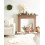 Beliani Fireplace Mantel BOYANUP Light Brown 2