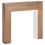 Beliani Fireplace Mantel BOYANUP Light Brown 4
