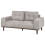 Beliani Sofa 2 Seater LAURILA Fabric Light Grey 4