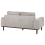 Beliani Sofa 2 Seater LAURILA Fabric Light Grey 5