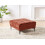 Beliani Ottoman ALNES Velvet Light Red 2