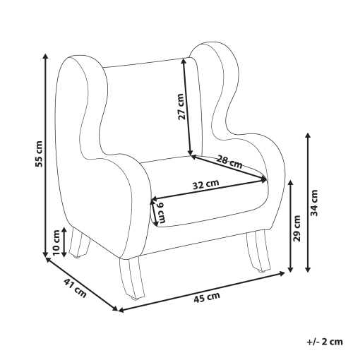 Beliani Kids Armchair FARUM Boucle Off-White 2