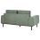 Beliani Sofa 2 Seater LAURILA Fabric Green 5