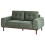 Beliani Sofa 2 Seater LAURILA Fabric Green 4
