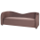 Beliani Sofa 3 Seater VELTADA Velvet Dark Brown 2