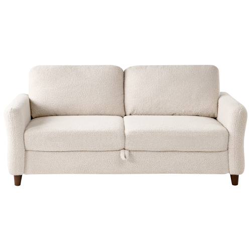 Beliani Sofa 3 Seater MARE Boucle Beige 1