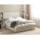 Beliani Ottoman Bed VION Fabric Light Beige 140 x 200 cm (EU Double) 4