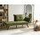 Beliani Right-Hand Chaise Longue ROCAMADOUR Fabric Green 2