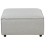 Beliani Ottoman ARDAL Fabric Light Grey 4