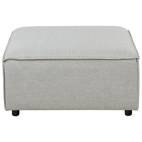 Beliani Ottoman ARDAL Fabric Light Grey 1